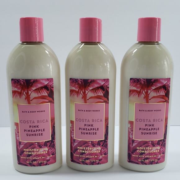 3 Bath & Body Works Costa Rica PINK PINEAPPLE SURPRISE Conditioner FULL SIZE - Picture 3 of 7